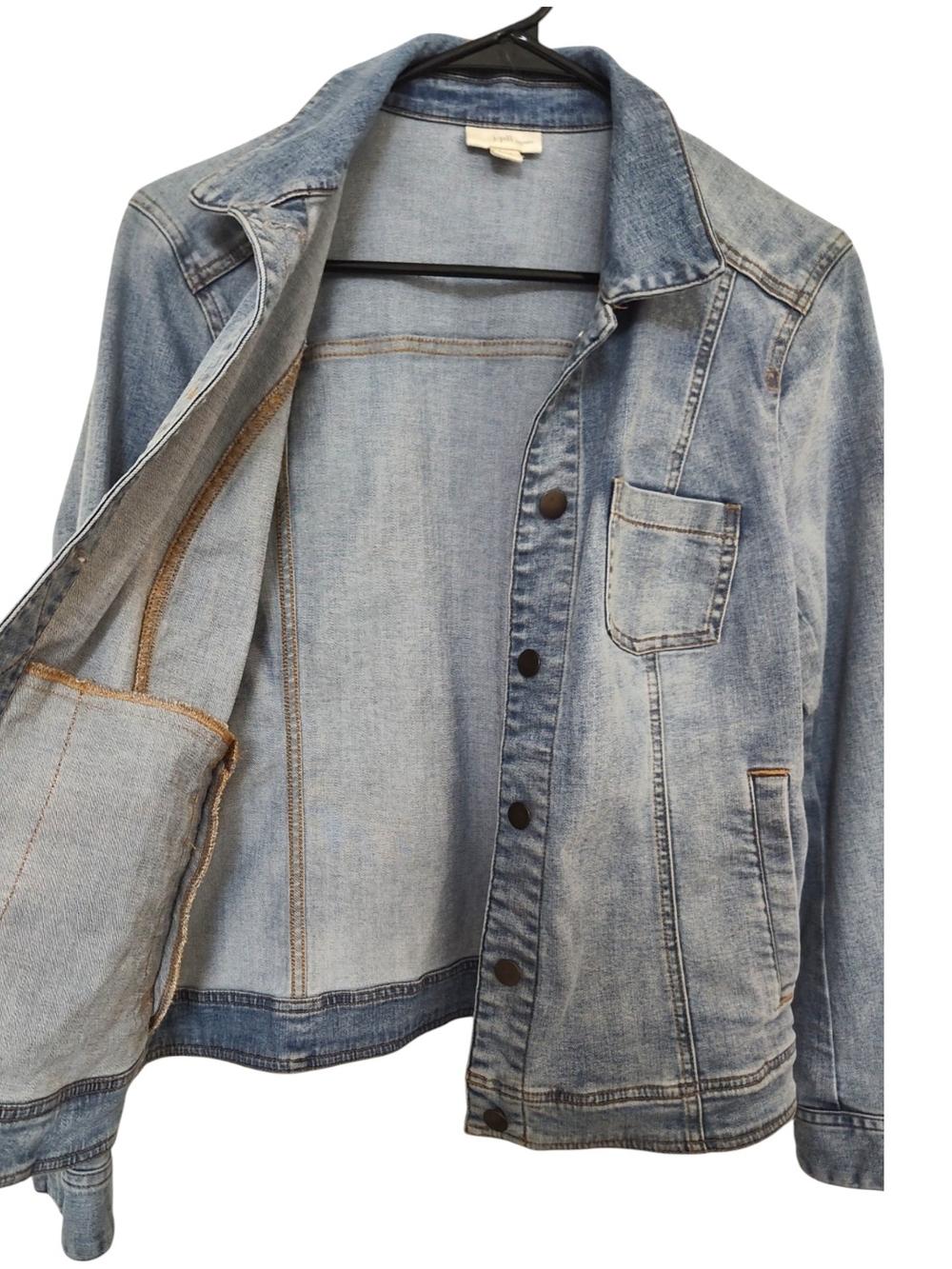 JJill S Light Blue Denim Jacket - Women's Classic Jean Coat